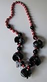 Chicago Blackhawks Thematic Beads Necklace w/ Helmets