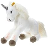 Steiff 15045 - Starly Schlenker-Einhorn, 35 cm, weiß
