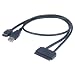 Akasa AK-CBSA03-80BK Flexstor - Cable eSATA para discos duros y unidades de estado s�lido SATA