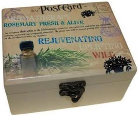 Aromatherapy Essential Oil Box For 12 Bottles (Rejuvenating Vintage Style) by Natural Remedies UK