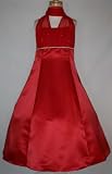 Clearance Satin Empire Rhinestone Dress Pageant Wedding (Assorted Colors Available)