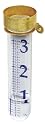 Conant Custom Brass Grand View Glass Rain Gage with Brass Top