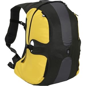 Crumpler The King Single Computer Backpack for Laptop (Gunmetal/Grey/Yellow): Sports & Outdoors