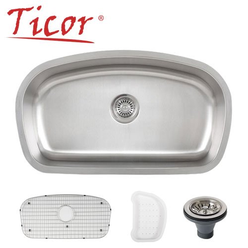 Undermount 16 Gauge Stainless Steel Single Bowl Kitchen Sink