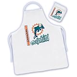 Miami Dolphins Apron and Mitt Set