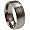 Titanium ring w/ matte and shiny polish - Width: 8mm - Size 9
