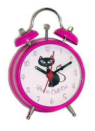 Kitty Cat Twin Bell Alarm Clock