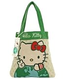 BAG53-00 Hello Kitty Earth Embroidered Canvas Tote Bag