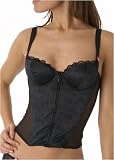 Betsey Johnson Intimates Betsey tattoo jacquard zip up corset