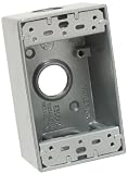 Electrical Boxes: 3/4" Single Gang Alum Outlet Box