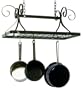 Enclume DR2 Decor Rectangle Ceiling Rack with Grid, Hammered Steel