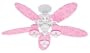 Hunter Fans 23781 44" Dreamland Contemporary Indoor White Ceiling Fan w/ Light