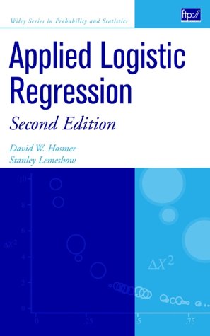 Applied logistic regression (Wiley Series in probability and statistics)