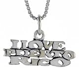 Sterling Silver I LOVE PUERTO RICO Talking Charm ©