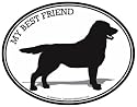 LABRADOR RETRIEVER - MY BEST FRIEND - Dog - Oval-Pet-Decal-Sticker- Can be used for Cars, Trucks, Notebooks etc.