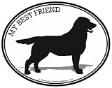 LABRADOR RETRIEVER - MY BEST FRIEND - Dog - Oval-Pet-Decal-Sticker- Can be used for Cars, Trucks, Notebooks etc.