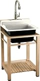 Kohler K-6608-3P-96 Kohler Bayview Wood Utility Sink Biscuit