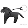 CAVALLO - Horse Italian Leather Key Chain (Black)