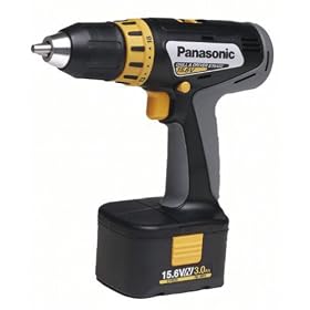 Panasonic EY6432NQKW 15.6-Volt NiMH 1/2-Inch Cordless Drill/Driver Kit