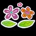 Amico Flowers Leaves DIY Removable Wall Sticker Wallpaper Decals 5 Pcs
