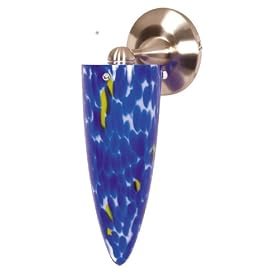 Nuvo Lighting 60 708 Halogen Wall Fixture 1-Light with Caspian Blue Cone Shade by Nuvo
