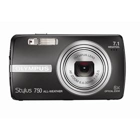 Olympus Stylus 750 7.1MP Digital Camera with Digital Image Stabilized 5x Optical Zoom and CCD Shift Stabilization (Black)