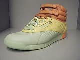 Women's Reebok Freestyle Hi Shoes, Lime/Lemon/Orange