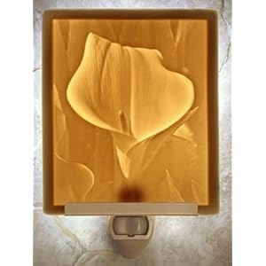 Calla Lily Porcelain Lithophane Night Light by The Porcelain Garden
