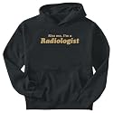 SWEATSHIRT BLACK " KISS ME , I'M RADIOLOGIST " XXX-Large
