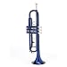 Cecilio 2Series Blue Lacquer w/ Monel Valves B Flat Trumpet w/ Hard Shell Carrying Case and Accessories