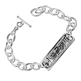 Japanese Kanji 'Passion' Sterling ID-StyleToggle Bracelet