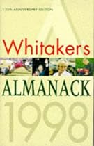 Whitaker's Almanack 1998: 130th annual edition. Standard edition