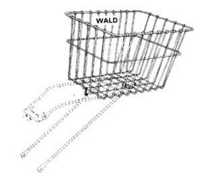 Buy Basket Wald 585 Rear Rack-Top 14X9X9 by Wald