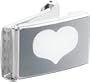 Web Heart Slvr/Wht 1.25" Wide