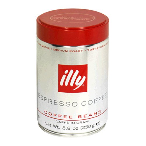 Illy Cafe Medium-Roast Whole Beans, 8.8-Ounces (Pack of 2)