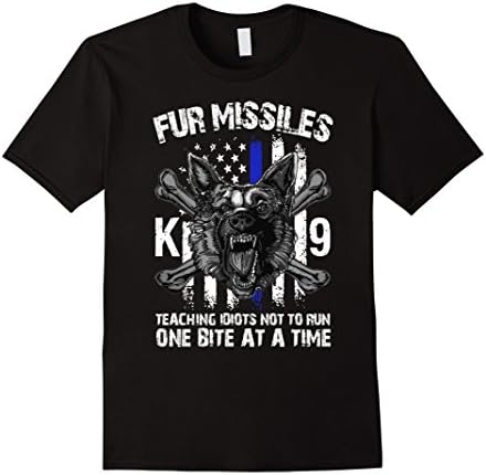 Men's FUR MISSILE K9 T SHIRT - Gifts for Dog Lovers T Shirt 3XL Black