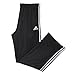 adidas Performance Men's Basketball New Double Up Pants, Black/Dark Onix, X-Large