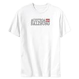 T-Shirt White Elegant Flag