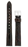 Watch band Genuine Crocodile 14mm Brown