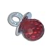 Ladies Sterling Silver 925 & Faceted Ruby Necklace Pendant - Jewellery