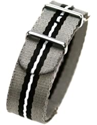 HDT Design N.A.T.O. Short Type Nylon Watch Strap Monochrome [18mm]