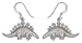 Earrings, 'Dinosaur Shield' 1.5 W 1.3 L