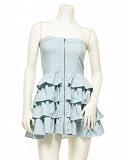 2b Strapless Cotton Ruffle Dress
