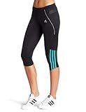 adidas Women's Response Three-Quarter Tight Pant, Phantom/Ultra Green, Medium