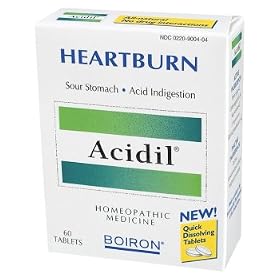 Boiron Acidil Indigestion, Quick-Dissolving Tablets, 60 ct.