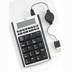 Click here to buy 19KEYS USB Blk Mobilemini Numeric Keypad Calculator by Adesso.