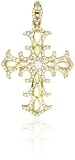Katie Decker "Gothic" 18k 37 mm Diamond Cross Pendant