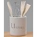 Küchen-Utensilien-Set a. Keramik weiss 5tlg.
