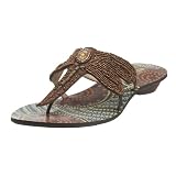 Two Lips Womens Noma Embellished Thong Sandal