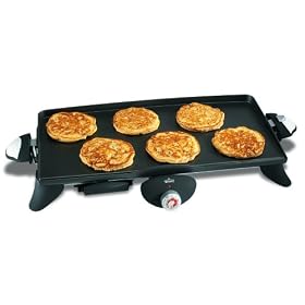 Click here to buy Rival GR225 10-by-20-Inch Electric Griddle with Removable Nonstick Plate by Rival.